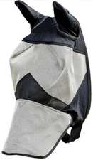 HORZE Horse Fly Mask with Nose Cover & Ears Durable Micro Mesh UV Protection