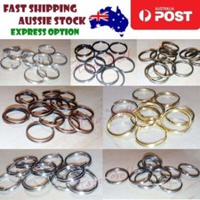 200pcs Split Key Rings Small 4mm 5mm 6mm 8mm 10mm 12mm Silver Gold Keyrings Keys