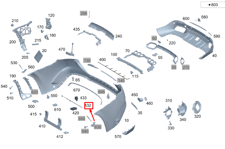 Neu MERCEDES-BENZ GLS X167 Bewegungssensor für Heckstoßstange A1679053804