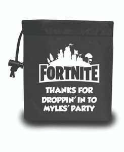 Fortnite Birthday Favor Bag Pouch Party Favors Thanks For - image is loading fortnite birthday favor bag pouch party favors thanks