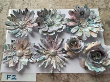 Gorgeous Handmade Paper Patterned Flowers in a Variety Of Colours and Styles  F