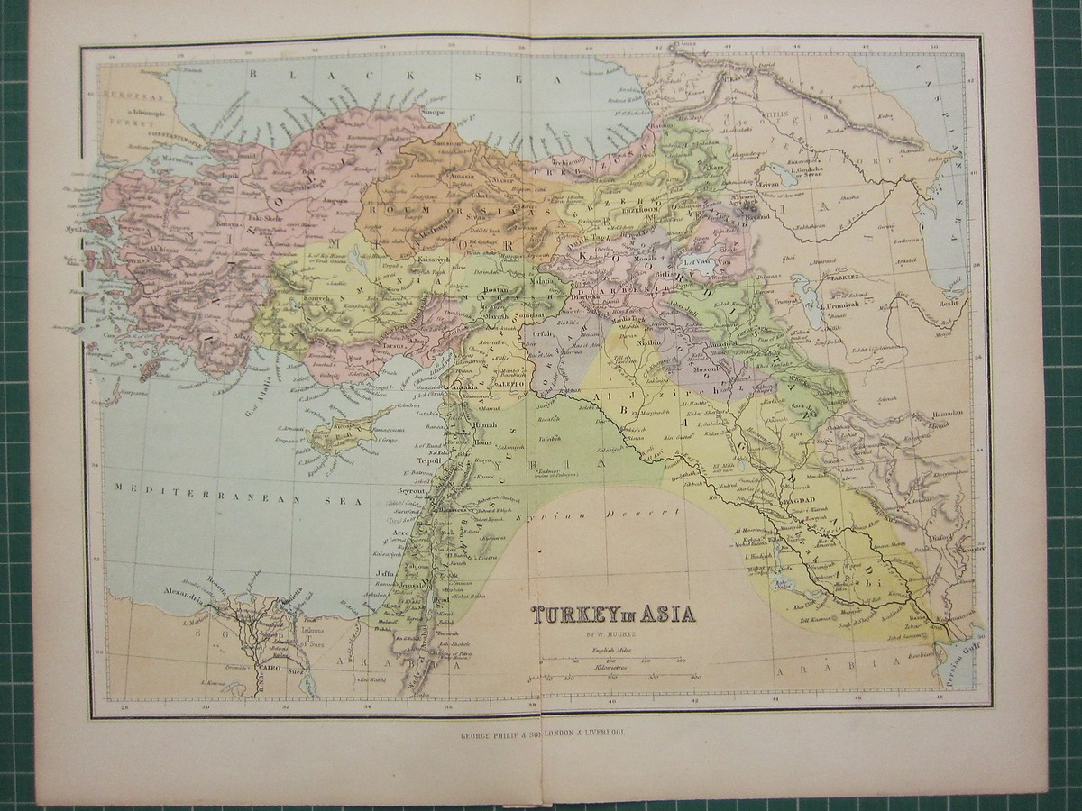 初だし　稀少　古地図　1680年頃　A.M. Mallet　「古代大陸図」美品 Old antique map of Asia by H. Jaillot. | Sanderus Antique