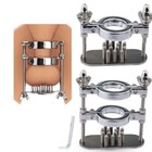 NEW Metal Chastity Rings Hinge Clamp Testis Stimulate Crusher Stretcher Cage