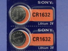 SONY CR1632 LITHIUM 3V BATTERY 2Pc