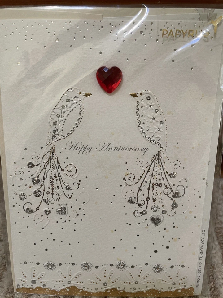 Lote de 4 tarjetas de felicitación feliz aniversario Foto 3 de 4