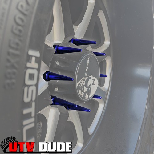 Spike Lug Nuts 12x1.5mm Acorn fit XP1000 Turbo General X3 Talon Wildcat XX BLUE - Picture 2 of 9