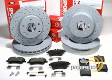 Zimmermann Bremsen Set Ø 288 mm + 290 mm vorne hinten für Mercedes C-Klasse W203