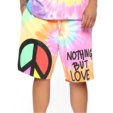 Nothing But Love Men's Tie Dye Shorts - NWT