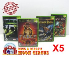 5X MICROSOFT XBOX CIB GAME -CLEAR PLASTIC PROTECTIVE BOX PROTECTORS CASE SLEEVE