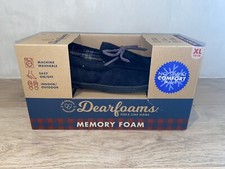 Dearfoams memory foam men  s slippers size XL 13-14 indoor/outdoor