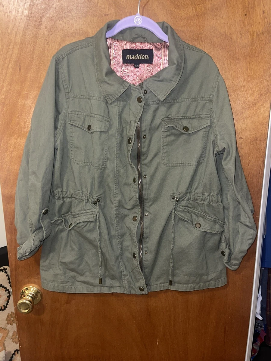 Madden girl green jacket clearance