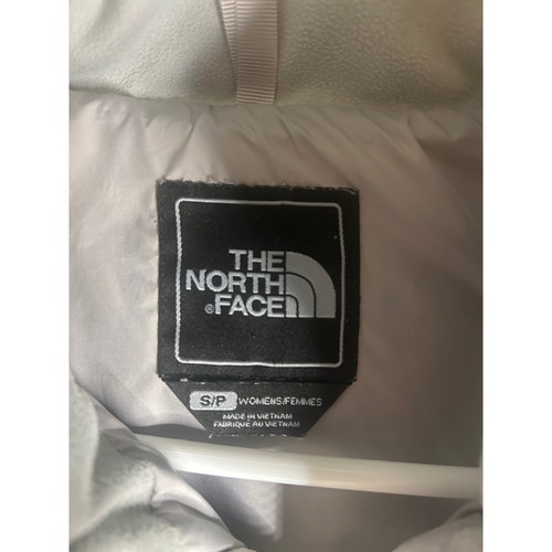 The North Face White Puffer Coat Women's size Small 75% Goose Down - Picture 2 of 6