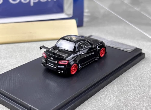SH 1:64 Black LBWK Copen GTR Convertible Sports Model Diecast Metal K Car - Picture 7 of 9