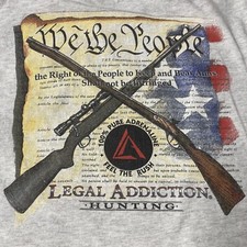 legal addiction hunting long sleeve shirt xl made in the usa