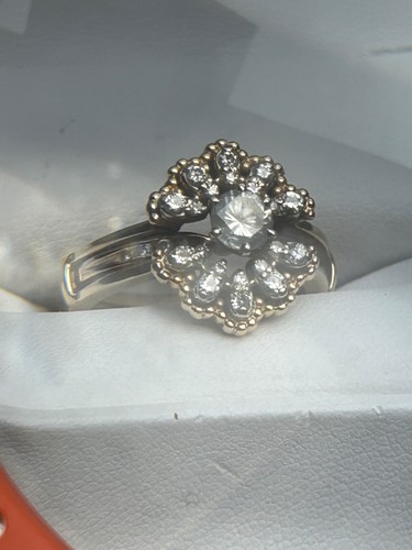 14k natürlicher Diamant Ring und Diamantverstärker Größe 7 - Bild 20 von 21