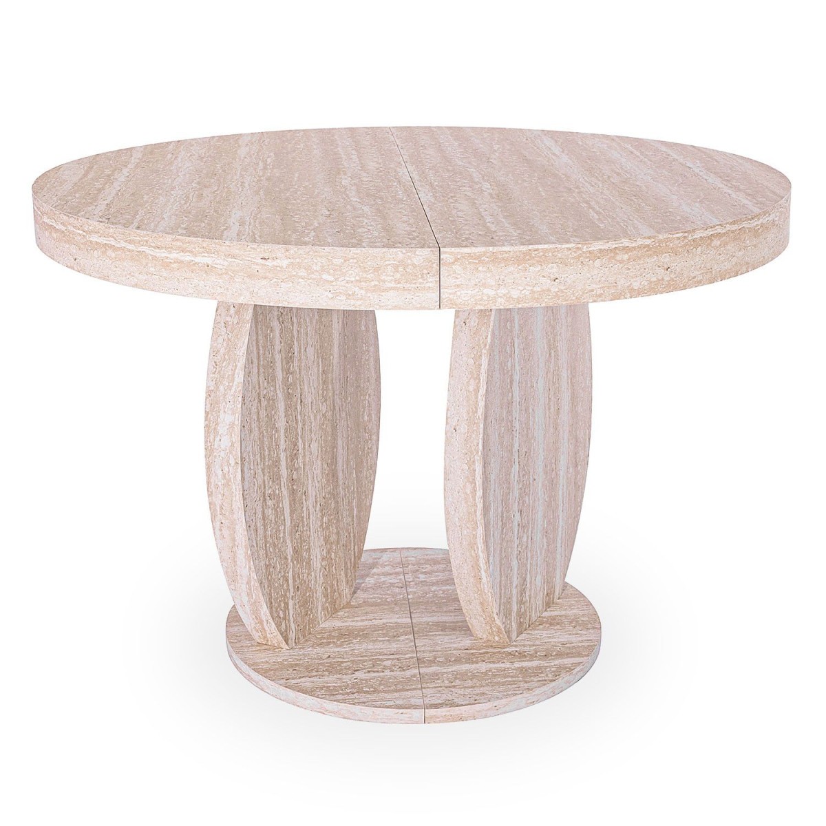 Table à manger extensible beige Jody 110 à 260 cm de long