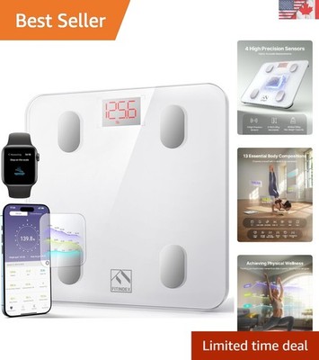High Precision Smart Scale for Body Weight with BMI, Fat, and Muscle Mass