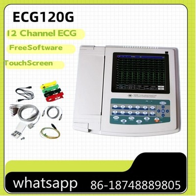 ECG1200G Touch Screen 12 Channel 12 Leads ECG Machine Electrocardiograph Monitor