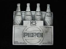RB15158 NOS VINTAGE 1980s  PEPSI  SODA FOUNTAIN ADVERTISEMENT BELT BUCKLE