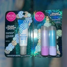 EOS Holiday Lip Balms  Speculooos Cookie Butter + Iced Gingerbread Milk + Cookie