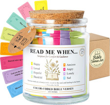 Bible Verse Jar   108 Christian Scripture Jar for 8 Emotions  Feelings   Read M