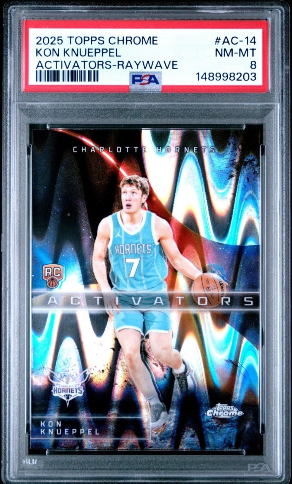2025-26 Topps Chrome - Activators Kon Knueppel #AC-14 RayWave Refractor (RC)