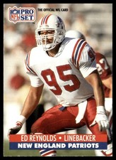 1991 Pro Set Ed Reynolds New England Patriots #231