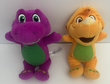 Fisher Price Barney s World Barney and Billy Dinosaur Plush 9" Stuffed Animals