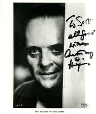 Anthony Hopkins Signed Auto 8x10 photo Silence of the Lambs inscribed PSA DNA