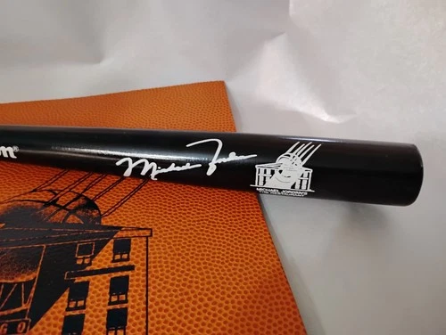 MICHAEL JORDAN MIN BAT 1994 SOLD AT RESTAURANT FACSIMILE AUTOGRAPH  WITH MENU