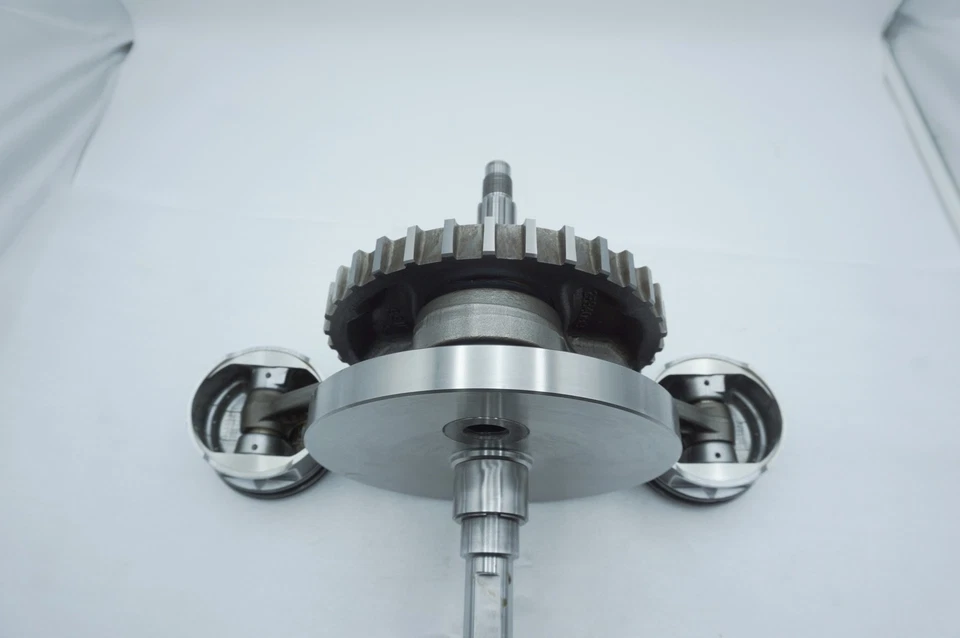 04 Harley Dyna FXD Super Glide OEM Doble Leva Motor Manivela Volante Pistones Foto 4 de 4