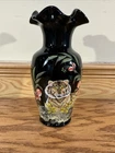 Safari Collection Tiger Christine Fenton Vase Artist Signed J Burkhart