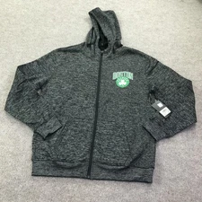 Boston Celtics Hoodie Mens Medium NBA Basketball Full Zip Sweatshirt UNK