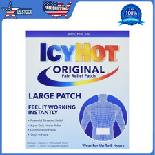 Medicated Patch Extra Strength Pain Relief Patch for Back or Large Area, 5 Count