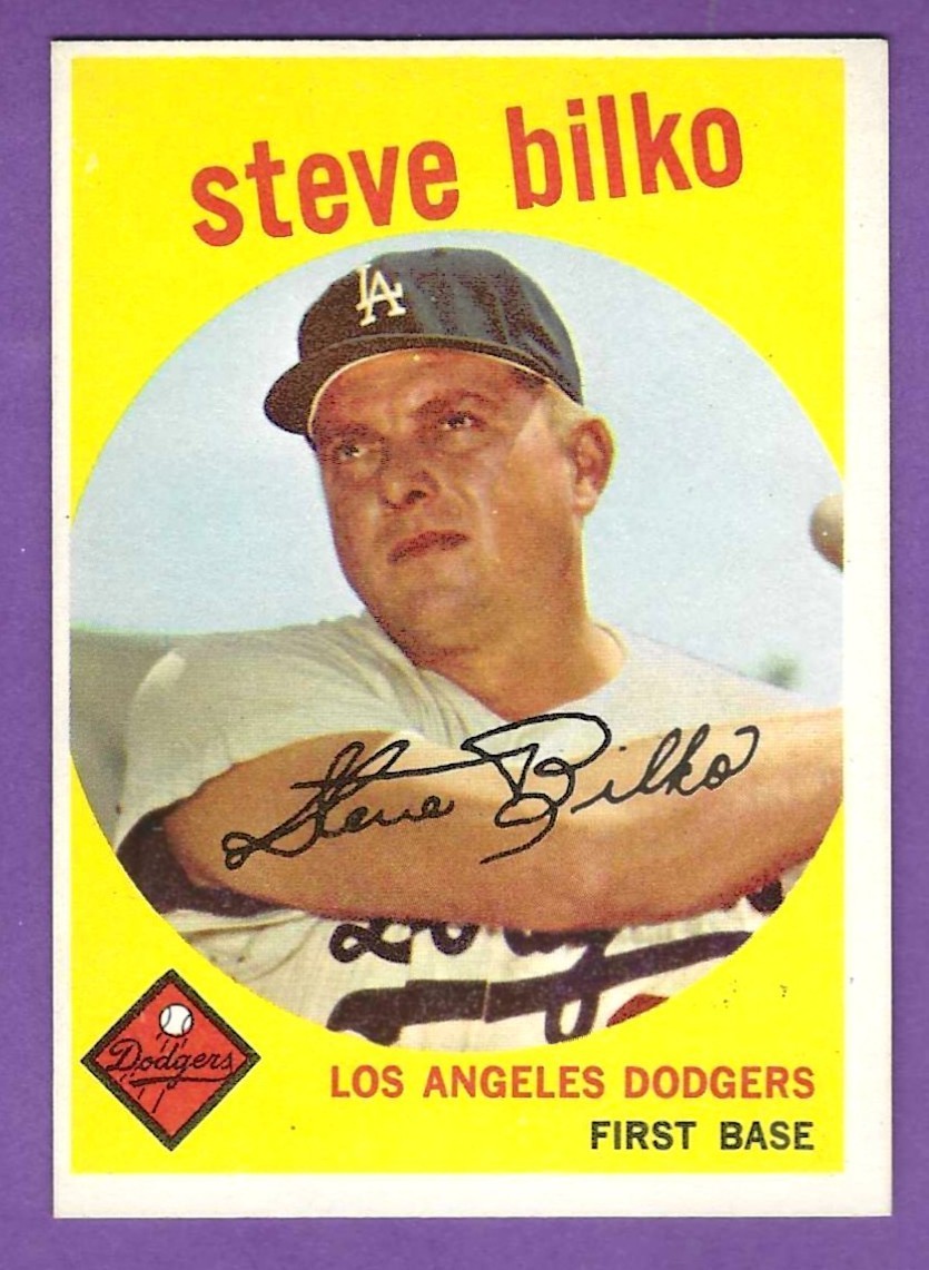 1959 Topps - #43  Steve Bilko - Los Angeles Dodgers - NrMt