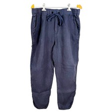 Caslon Women 100 Linen Jogger Pants Medium Beach Boho Travel Vacation Resort
