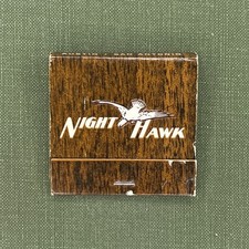 Night Hawk Austin San Antonio Texas Rare Vintage Matchbook Cover Matches