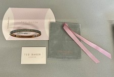 Ted Baker Elemara Enamal Hinge Bangle Rose Gold & Silver Enamal