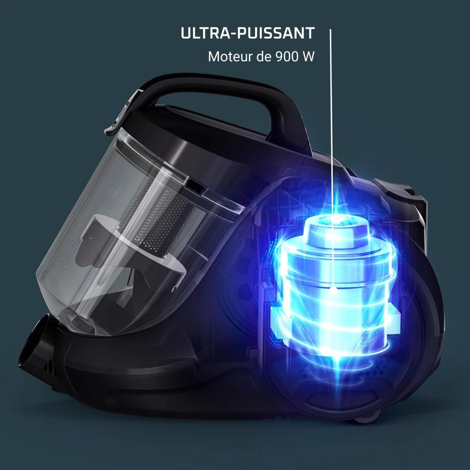 Rowenta Aspirateur sans Sac 900W Compact Haute Filtration RO2917EA - Photo 4/4
