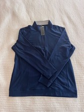 Adidas Mens Performance Textured 1/4 Zip Pullover Golf Sweater - New