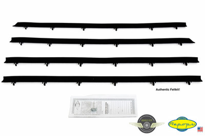 72 73 74 75 76 Chevy Vega Hatchback Door Window Felt Fuzzies Rubber Seal 4Pc Kit