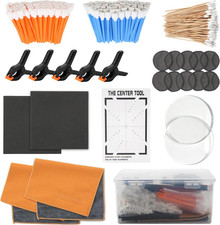 223 Pcs Trading Card Care Cleaning Kit, Sports Card Care Flattening Kit with Car