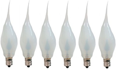 Creative Hobbies  Silicone Dipped Flickering Flame 6 Count (Pack of 1), White 