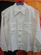 DDR NVA MfS GENERAL UNIFORM HEMD BLUSE CREMEWEIß !!!