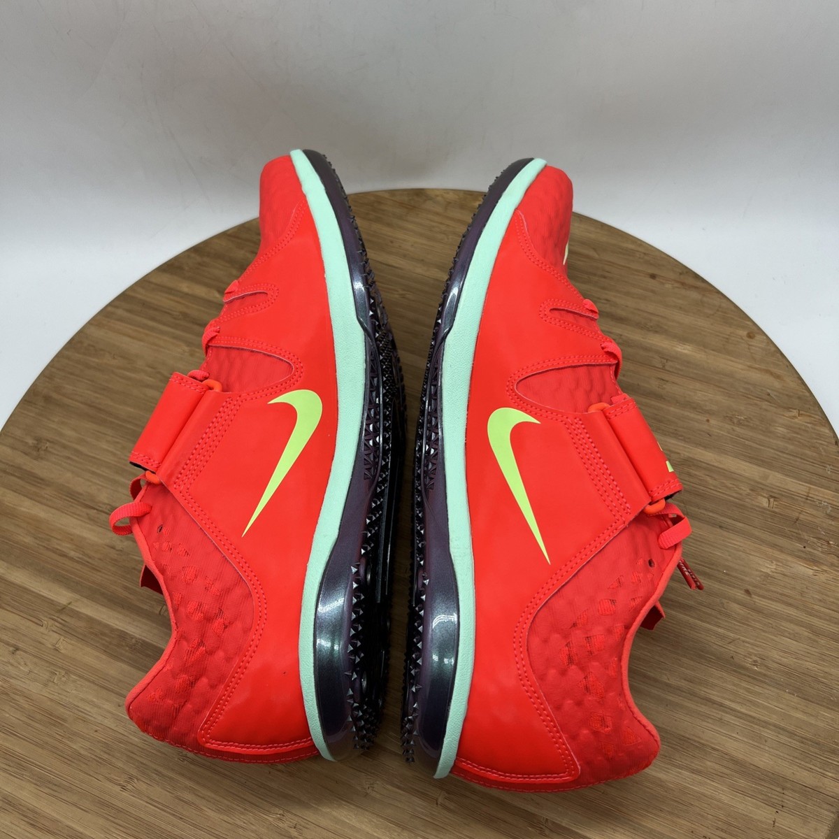Nike High Jump Elite Spikes Bright Crimson Lime Blast Men 