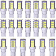20x Super Bright T10 921 194 168 Led Bulbs For 12v Rv Interior Light Trailer