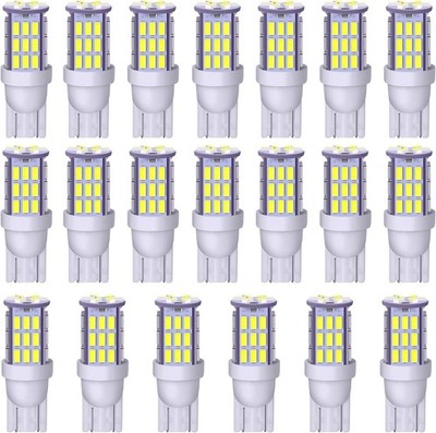 20x Super Bright T10 921 194 168 LED Bulbs for 12V RV Interior Light Trailer
