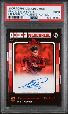 Tottiページ 2025 Topps UCC Decades 1990's Francesco Totti Mercurial Talents