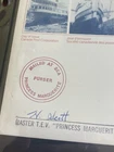 Princess Marguerite “Mailed at Sea” Cover Purser Signed Master 1987 FDC Canada