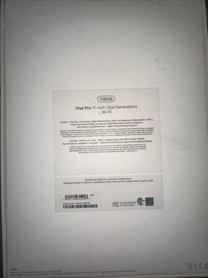 Apple iPad Pro 11 Inch (2nd Gen) WiFi + Cellular 128GB Space Gray - Flawless